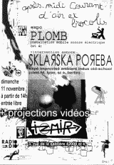 affiche concert plomb + sklarska poreba